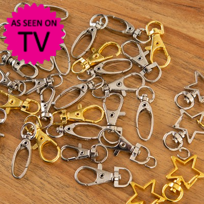 Swivel Clasp Findings Mix - Pack of 32 Swivel Clasp Findings Mix - Pack of 32